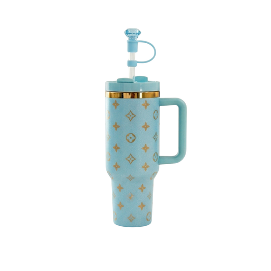 40oz Luxury Tumbler – Light Blue