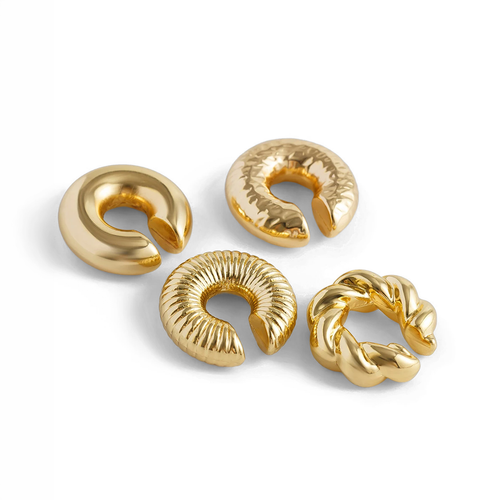 4 Pcs Fashion C Shape Ear Cuff Earrings