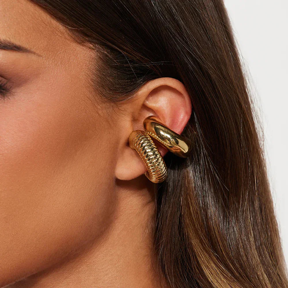 4 Pcs Fashion C Shape Ear Cuff Earrings