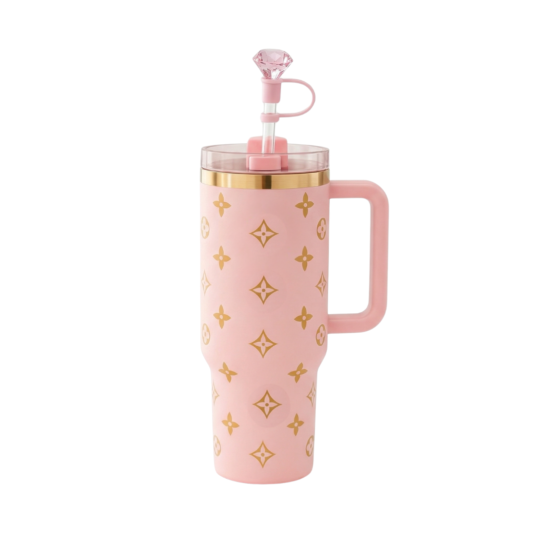 40oz Luxury Tumbler – Baby Pink